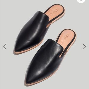 Madewell Gemma Mule in  black leather